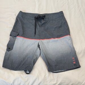 Rip Curl Charcoal and Light Gray Board Shorts
